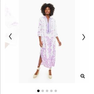 Tuckernuck Exclusive Lavender Leaf Clorinda Kaftan Dress NWT in XL